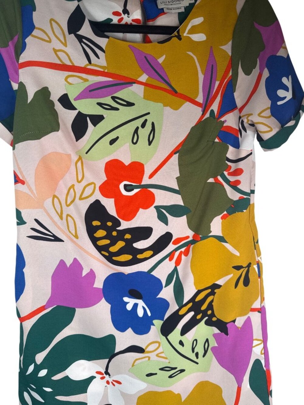 New Lili Sidonio Molly Bracken XS  Floral Print Shift Dress Polyester - Picture 9 of 14